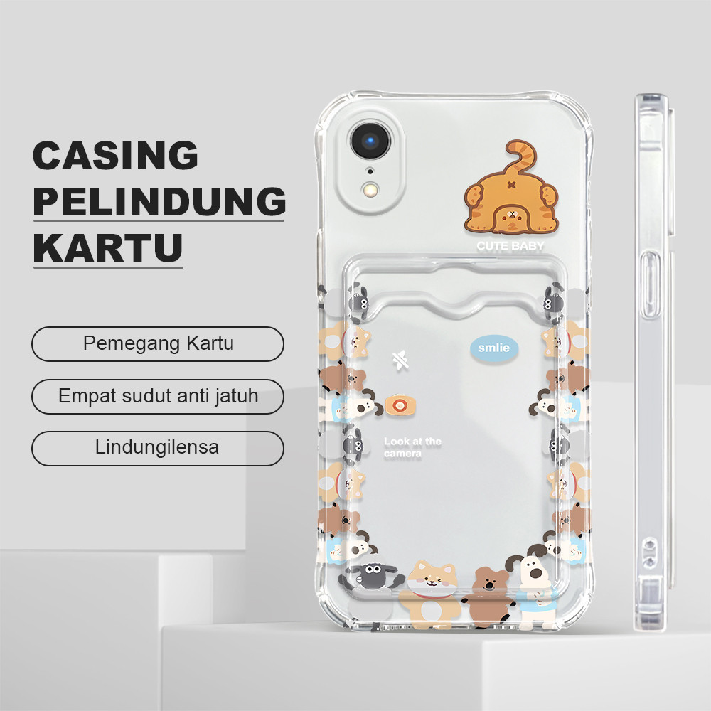 HP 兼容 iPhone XR 防摔卡套外殼卡套軟殼動物 1010 KB 手機殼軟殼 Cesing