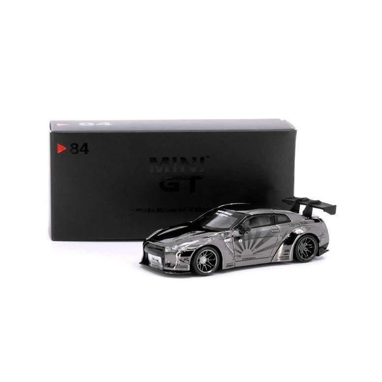 最新產品 MINI GT NO 84 LB WORKS NISSAN GTR R35 黑鉻經銷商獨家就緒
