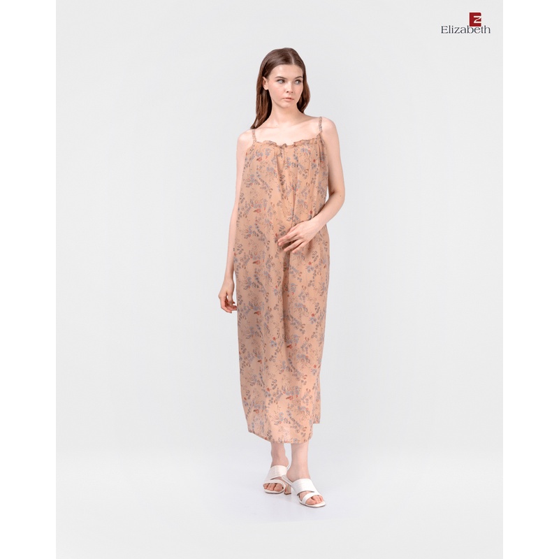 伊麗莎白服裝長款碎花連衣裙 0595-1111