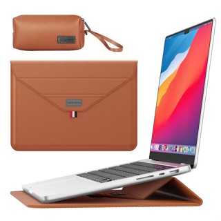 宏碁 華碩 LC-09 適用於 Macbook Air Asus Acer 支架保護套 PU 皮革皮套的通用筆記本電腦保