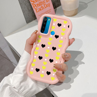 REDMI XIAOMI 小米紅米 Note 8 Pro Note 8T 手機殼軟殼黃色愛心手機殼手機外殼由矽膠外殼製成