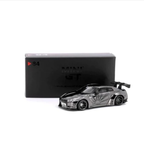 MINI GT 84 LB WORKS NISSAN GTR R35 黑色限量準備就緒