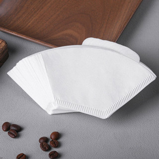 一個兩個杯子咖啡濾紙濾紙V60 1-2杯100 PCS KHM07