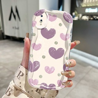外殼 Hp 適用於 VIVO Y91 Y91i Y93 Y93s Y95 Y91C Y90 Y1s 手機殼白色背景愛心手