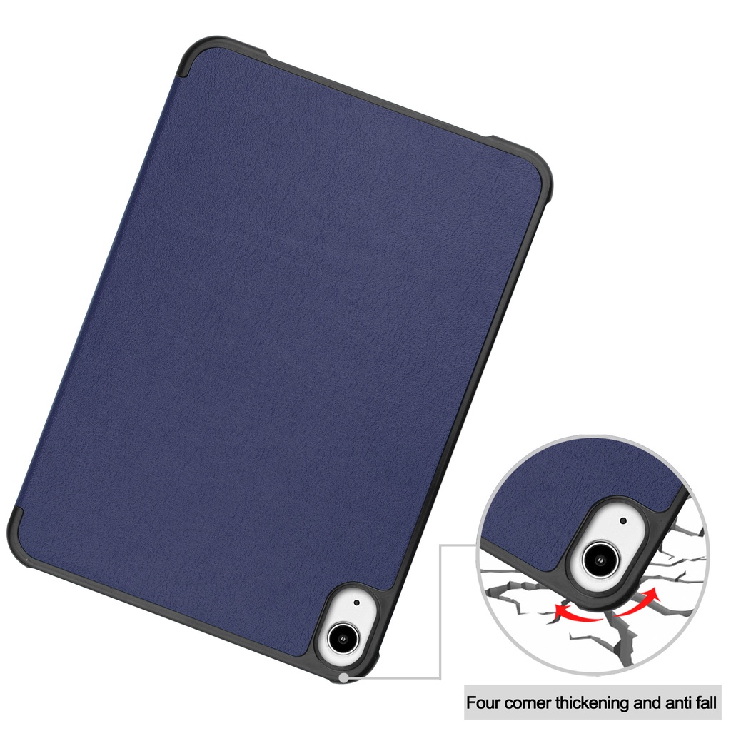 現貨熱賣 平板保護殼 防摔殼適用於 iPad mini6  平板保護套 三折卡斯特素色