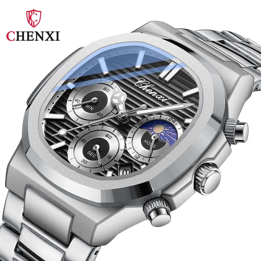 CHENXI/男士手錶  多功能手錶 真三眼六針腕錶  石英錶