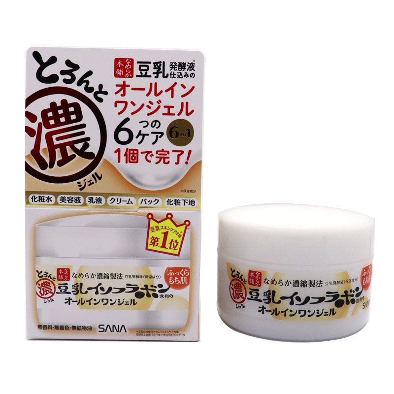 日本sana莎娜豆乳發酵保溼緊緻六合一面霜100g 懶人滋養彈潤面霜