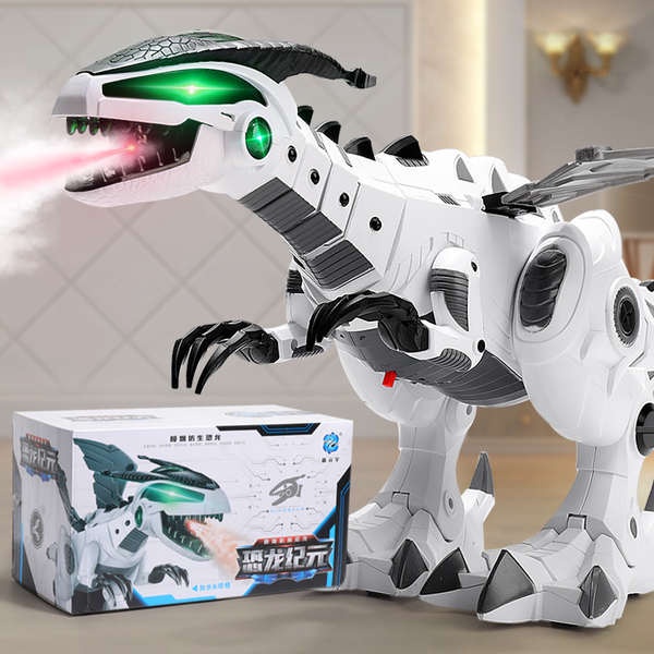 電動噴霧恐龍會走路的霸王龍機器機械2-6歲4男孩動物仿真兒童玩具