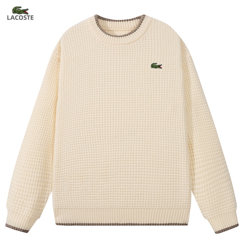 LACOSTE新款秋冬簡約時尚潮流加厚毛衣男寬鬆百搭休閒上衣8805-S-2XL