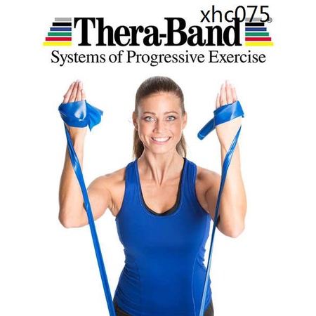 熱銷· 美國theraBand彈力帶拉力帶力量訓練健身阻力帶康復帶普拉提骨科