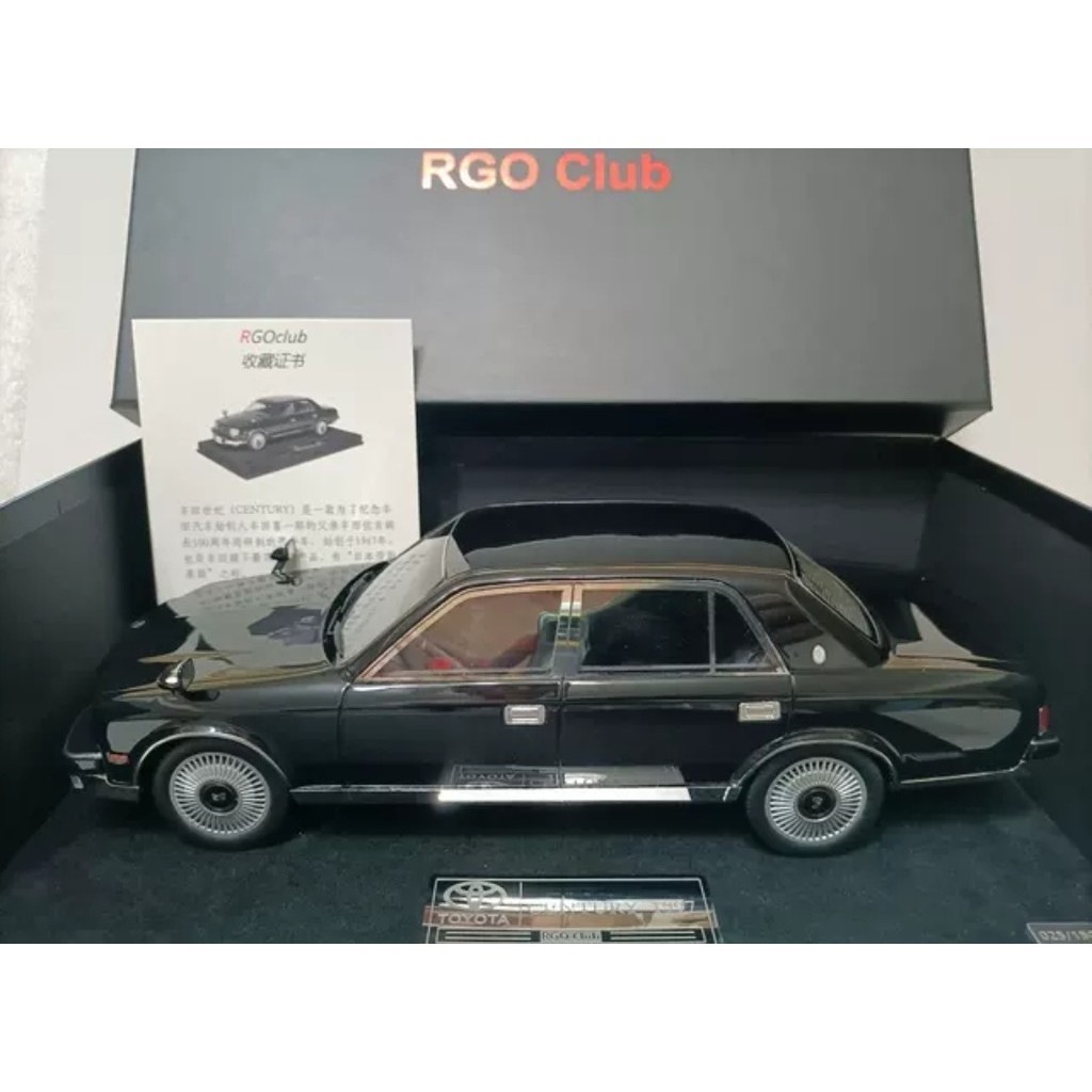 [稀有絕版現貨]RGO club 1 18 豐田世紀御用豪華轎車汽車模型 Toyota Century 黑