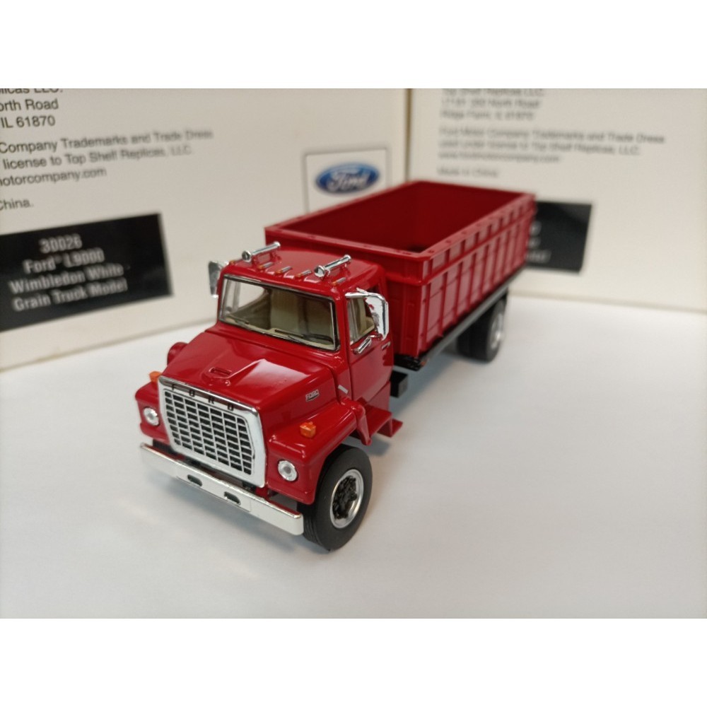 [稀有絕版現貨]Top Shelf 1 64 福特合金重型運輸貨卡車模型 Ford L9000 紅色