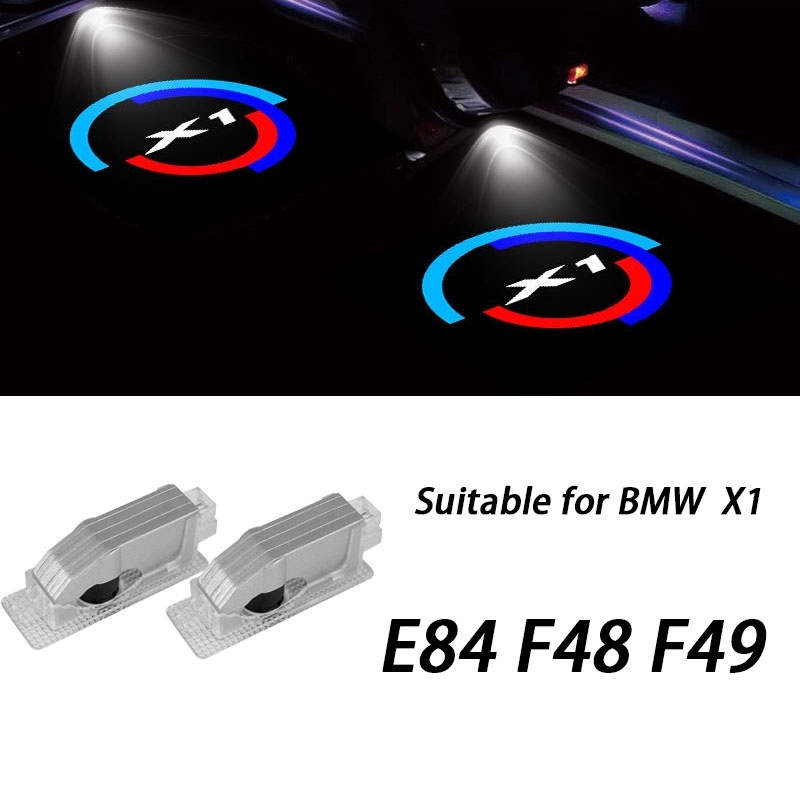 BMW 2件適用於寶馬X1 BMWX1 E84 F48 F49 迎賓燈改裝投影燈軌道標誌適用於所有 X1 車型