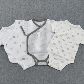 新品嬰兒衣服新生兒 100% 純棉柔軟嬰兒連身衣嬰兒緊身衣褲短袖高品質嬰兒連身衣