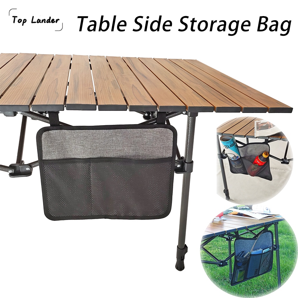 戶外野營桌側儲物袋收納袋,用於露營車露營設備