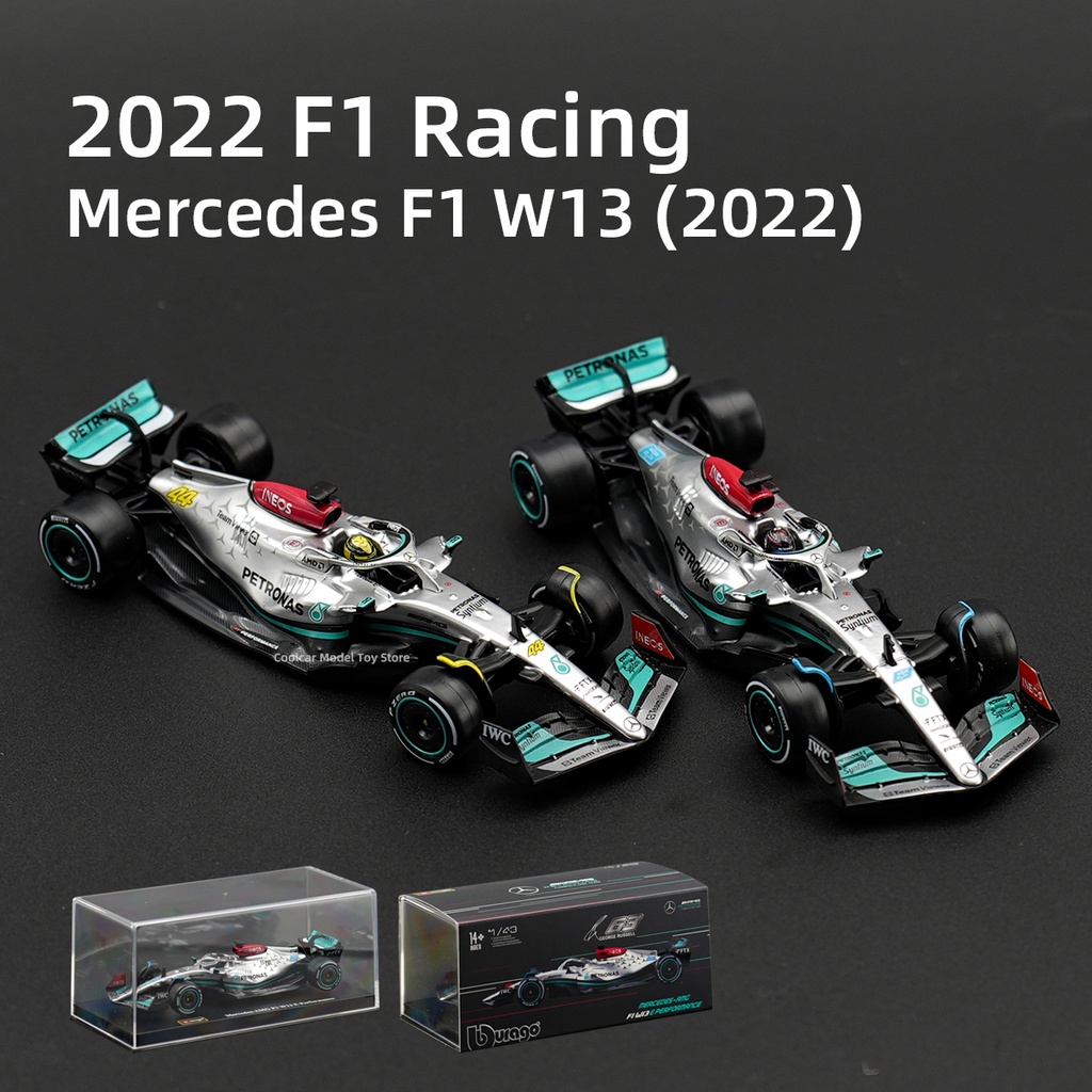 Bburago 1:43 2022 Mercedes-AMG W13 RB18 MCL36 C42 F1-75 F1 F