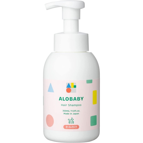 直接來自日本的Alobaby頭髮洗髮水有機嬰兒泡沫類型350ml嬰兒洗髮水泡沫沐浴