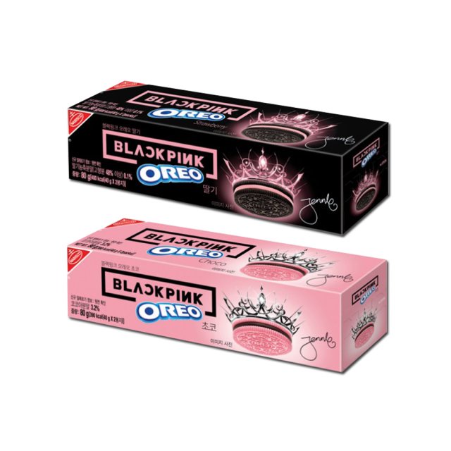 [韓國限量版✨] Oreo x BLACKPINK 巧克力/草莓夾心餅乾 80g/盒