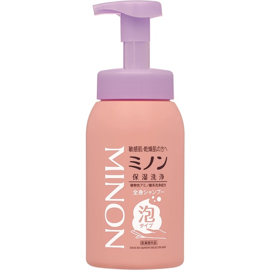 直接從日本Daiichi Sankyo Healthcare Minon全身洗髮水泡沫類型500ml