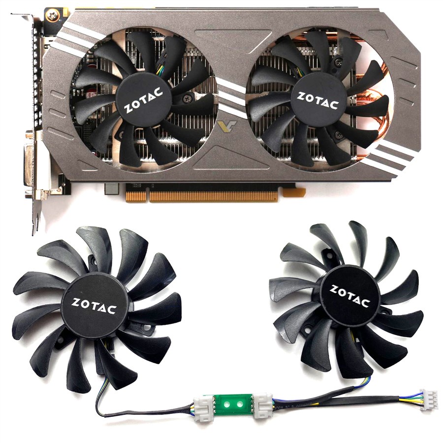 Zotac/索泰 GeForce GTX 970 4GB 顯卡散熱雙風扇 GA81O2U