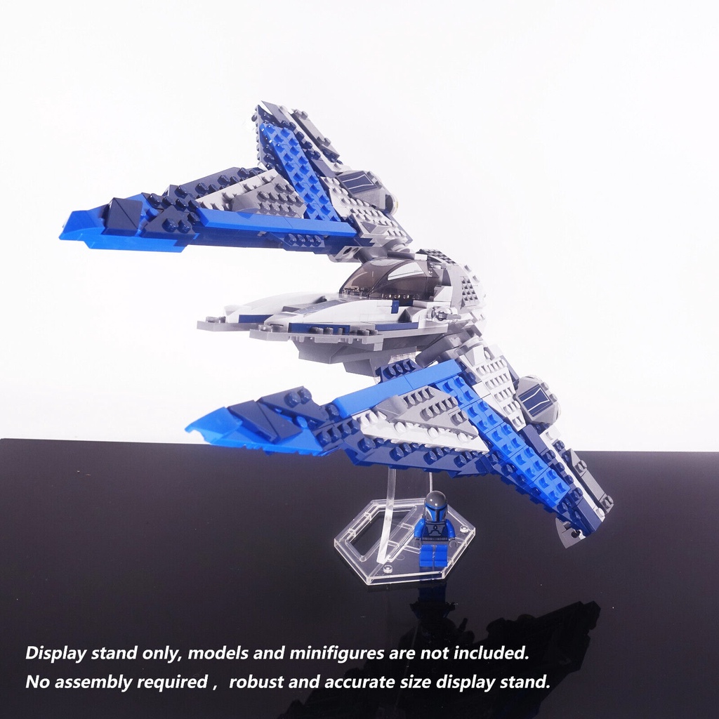 訂制樂高LEGO 75316 Mandalorian Starfighter展示架, 僅出售手工亞克力支架.