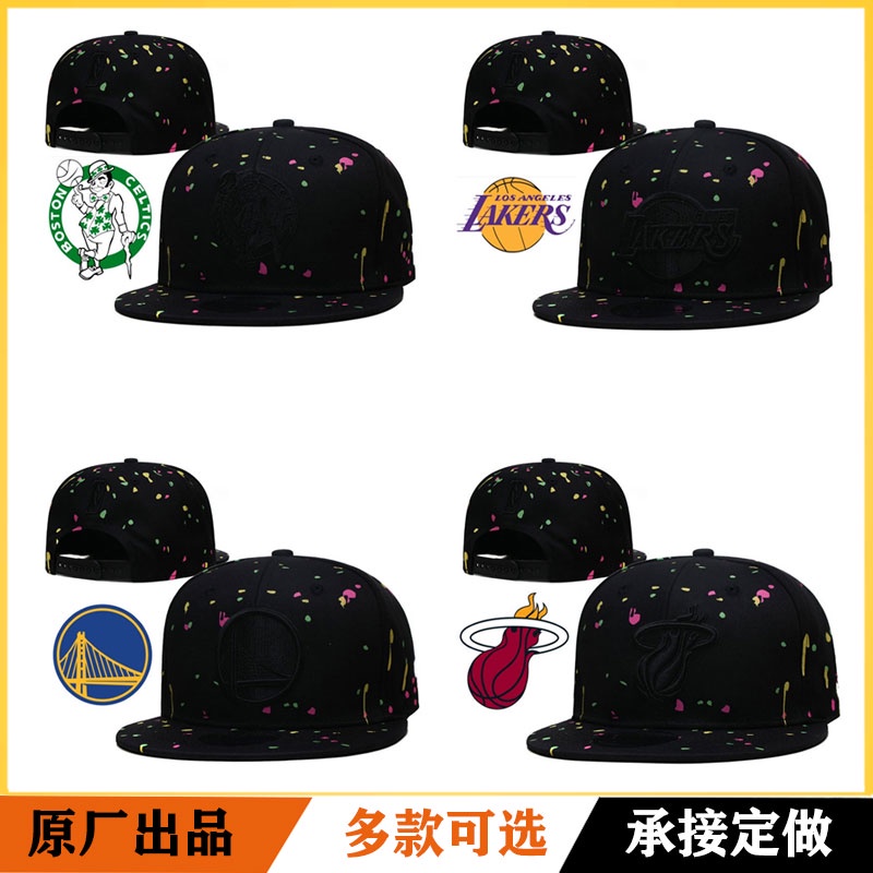 明星款全黑籃球帽勇士隊帽子球迷情侶運動帽凱爾特科比湖人平沿帽棒球帽