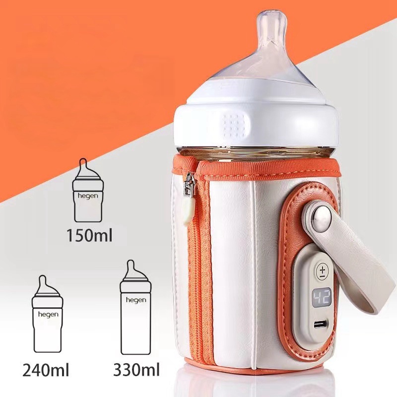 Hegen奶瓶加熱器type-c插頭恆溫奶瓶加温套嬰兒溫奶器