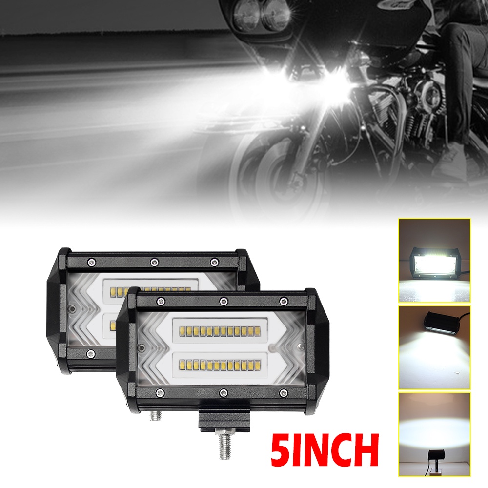 5 英寸 160W Led 摩托車外部工作燈條 點泛光組合駕駛光束 用於越野燈霧車燈 SUV ATV 4x4