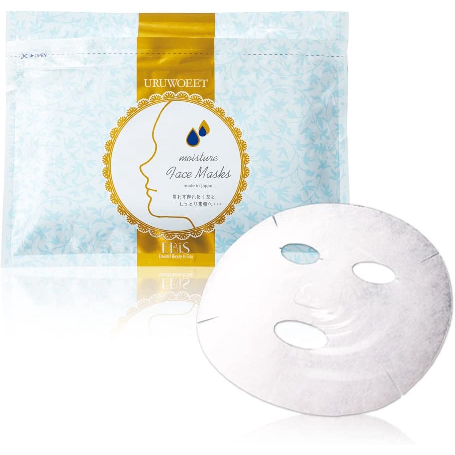 直接從日本Ebis Face Pack全合一的豪華保濕烏魯奧伊特日本面具（36張床單）美容面膜