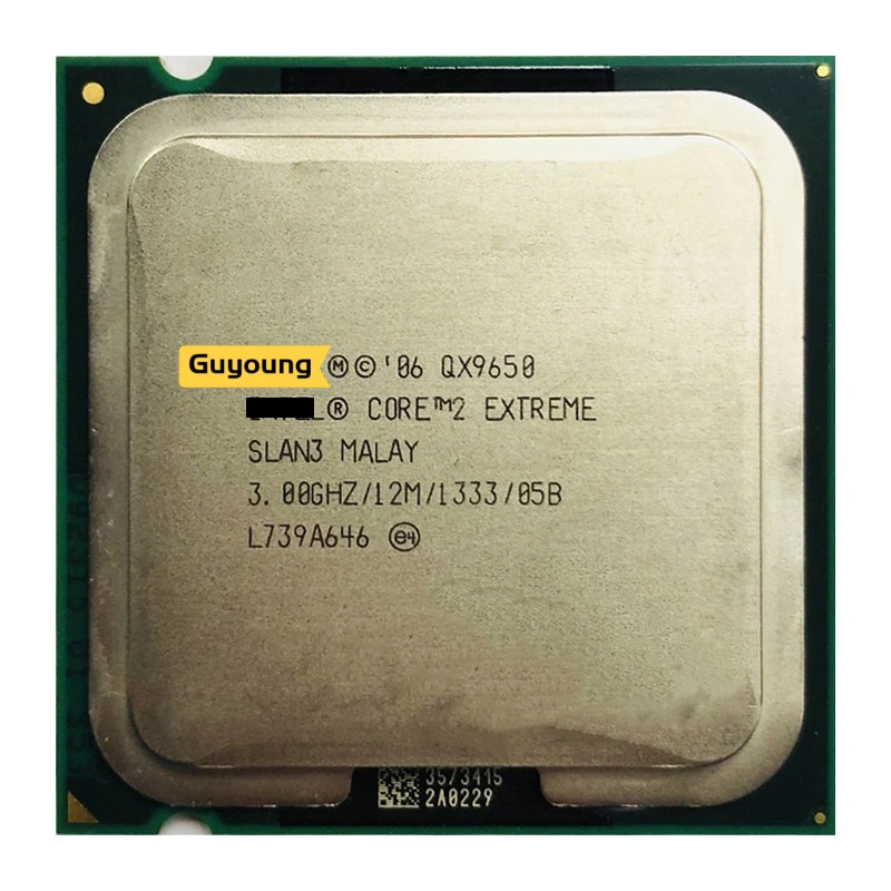 Core 2 Extreme QX9650 處理器 SLAN3 SLAWN 3.0GHz 12MB L2 1333MHz