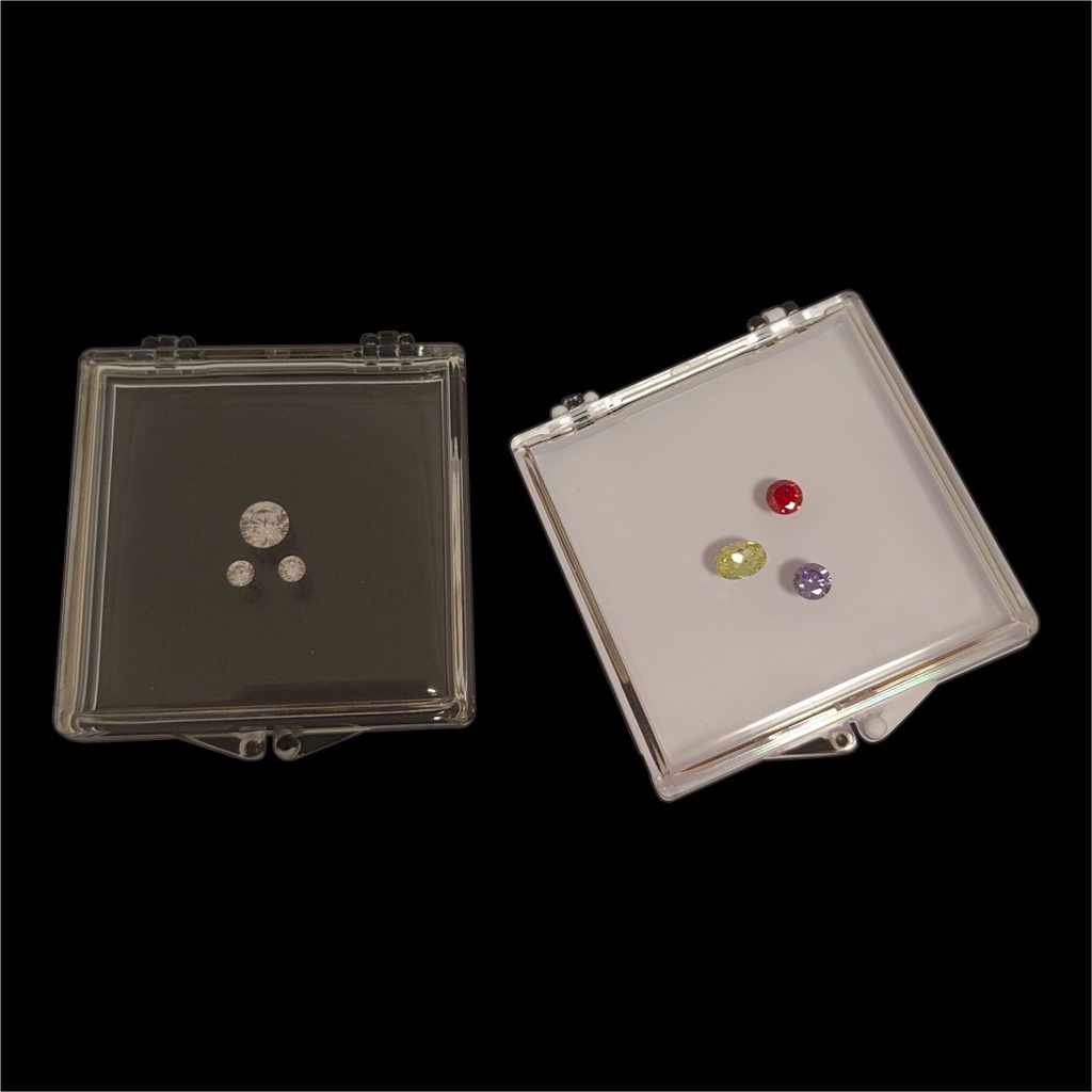 Lemtools 膠寶石盒鑽石展示盒展示櫃包裝托盤首飾丙烯酸粘性小寶石造型