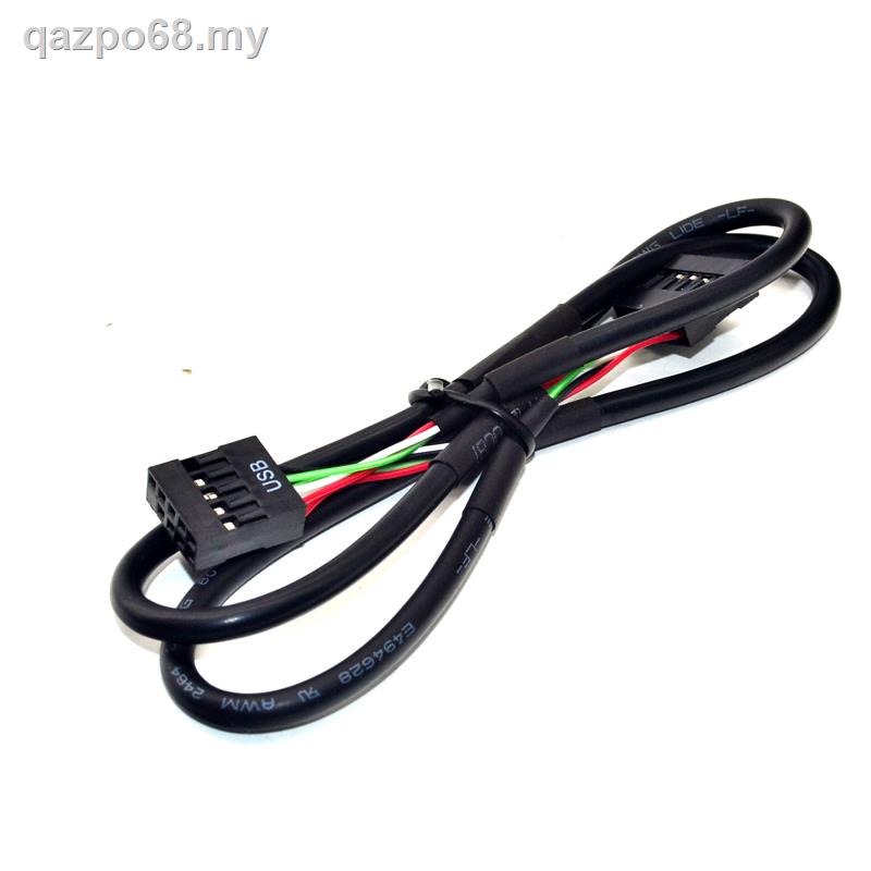 (新)USB2.0杜邦線數據線9適用9針9PIN母頭轉9PIN母頭加長音頻HD-AUDIO前置