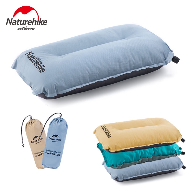 Naturehike 野營枕自動充氣枕超輕海綿戶外旅行野營墊