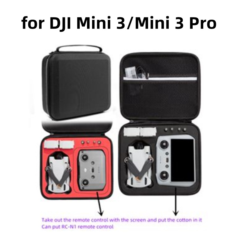 (無無人機)DJI Mini 3 Pro/Mini 3 收納盒包 DJI Mini 3 Pro/Mini 便攜包便攜包配