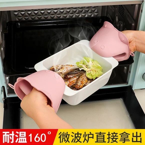 🔥台灣熱賣🔥 微波爐 隔熱 手夾 加厚 不燙手 防熱 烤箱 烘焙 硅膠 廚房 防燙 手套