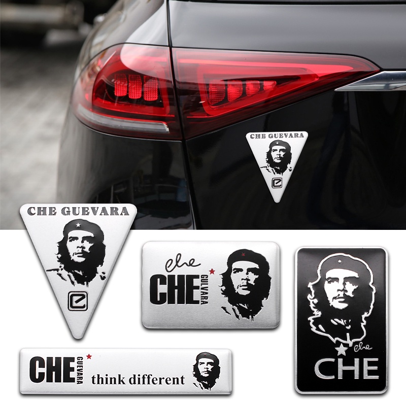 三維汽車造型徽章徽章鋁貼紙貼花名人切格瓦拉汽車創意裝飾配件