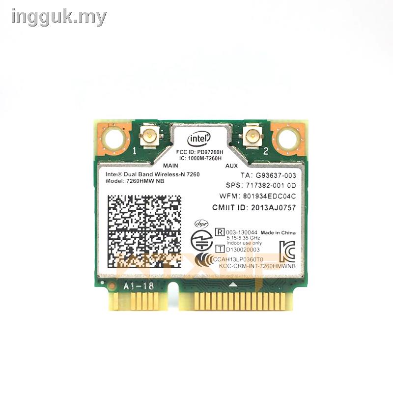 【熱賣】英特爾7260HMW Ac BN AN NB MINI PCIE 5G雙頻無線網卡4.0藍牙