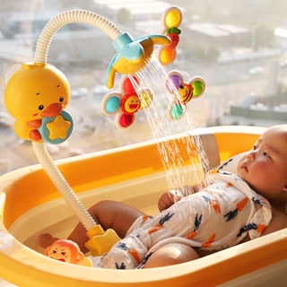 ✨ 寶寶洗澡玩具 寶寶洗澡神器 兒童電動戲水花灑 嬰兒小黃鴨子花灑 寶寶玩具 讓寶寶愛上洗澡