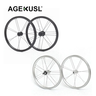 Agekusl 自行車輪組 1 至 3 速前 14 小時後 21 小時 16 英寸 349 前 74 毫米後 112 毫