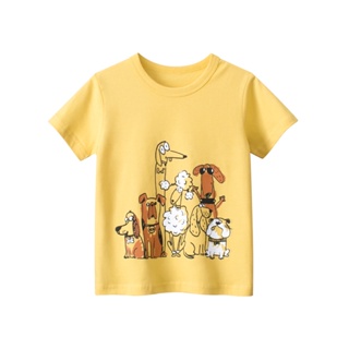 90-140CM童裝 夏季新款 韓版童裝 夏季新款兒童短袖T恤男寶寶衣服