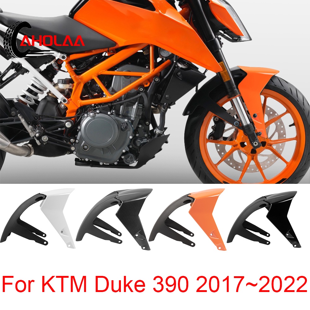 LJBKOALL 適用於 KTM Duke390 擋泥板 摩托車改裝前土除 前擋泥板 2017-2022 2018