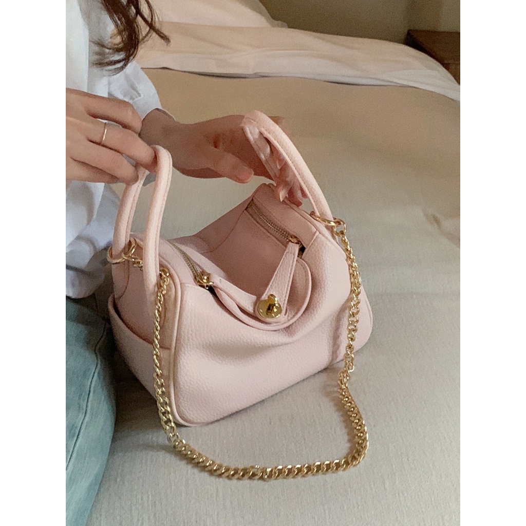 handbag sling bag women2023春夏新款mini琳迪包迷你醫生包PU皮枕頭包單肩斜背包藥箱包女