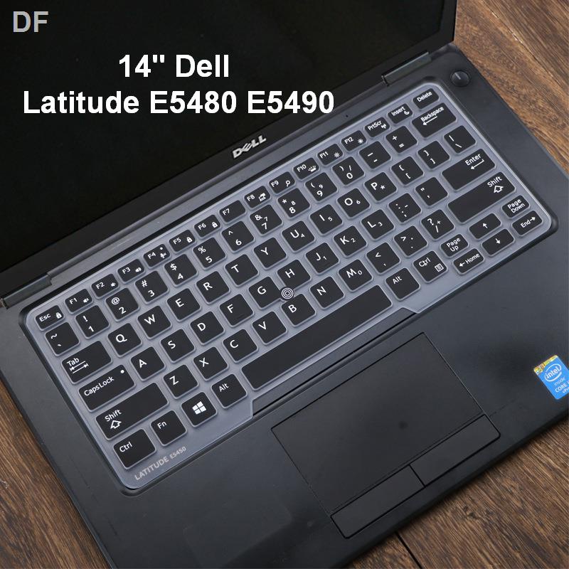 DELL 鍵盤蓋戴爾 Latitude E5480 E5490 保護膜 14 英寸筆記本電腦矽膠鍵盤保護膜防水防塵 Sk