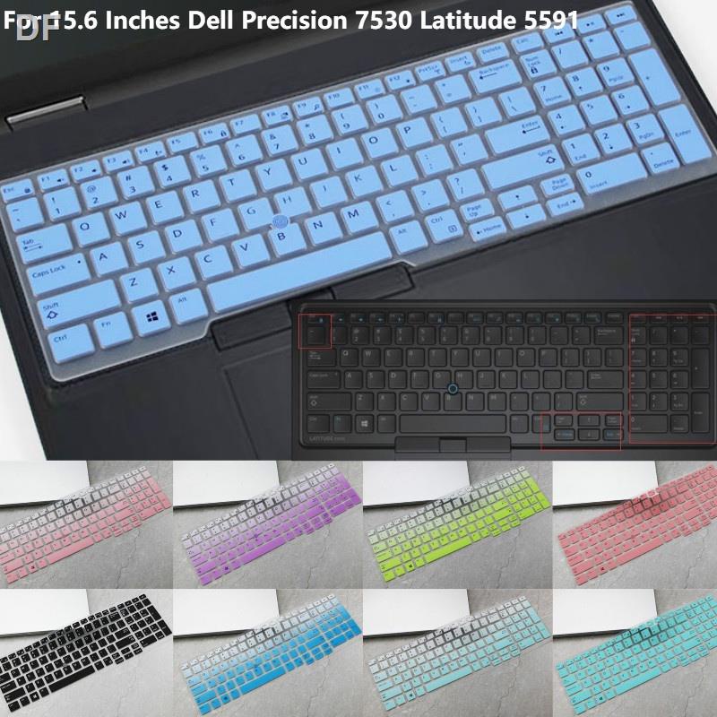 DELL 適用於 15.6 英寸戴爾 Precision 7530 Latitude 5591 柔軟超薄矽膠筆記本電腦鍵