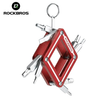 ROCKBROS 8 合 1 自行車維修工具六角十字螺絲刀組合工具,用於公路和山地自行車維修