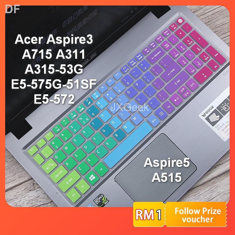 宏碁 15.6 英寸 Acer 矽膠鍵盤保護膜適用於 Aspire 3 A315 Aspire 5 A515 A715