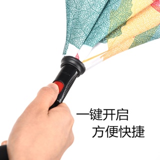 汽車長柄自動雙層可站立反向傘雨傘免持折迭直柄超大號雙人傘男女