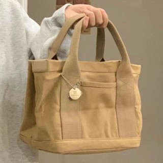 日本帆布手提包女士休閒簡約時尚百搭戶外