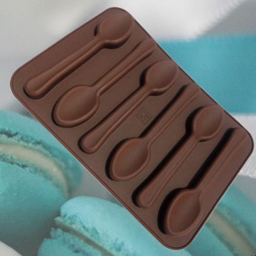 【重磅推出】特惠 迷你6連勺子形狀形狀巧克力模 蛋糕模具