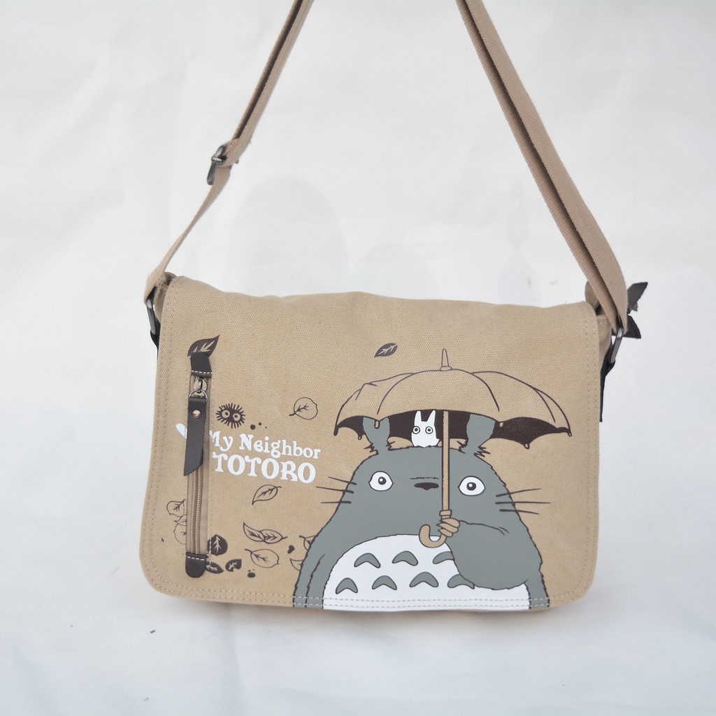【秉成易含Bag shop】 帆布包 日本動漫宮崎駿龍貓Totoro斜背包盜墓筆記斜背包帆布書包休閒包包
